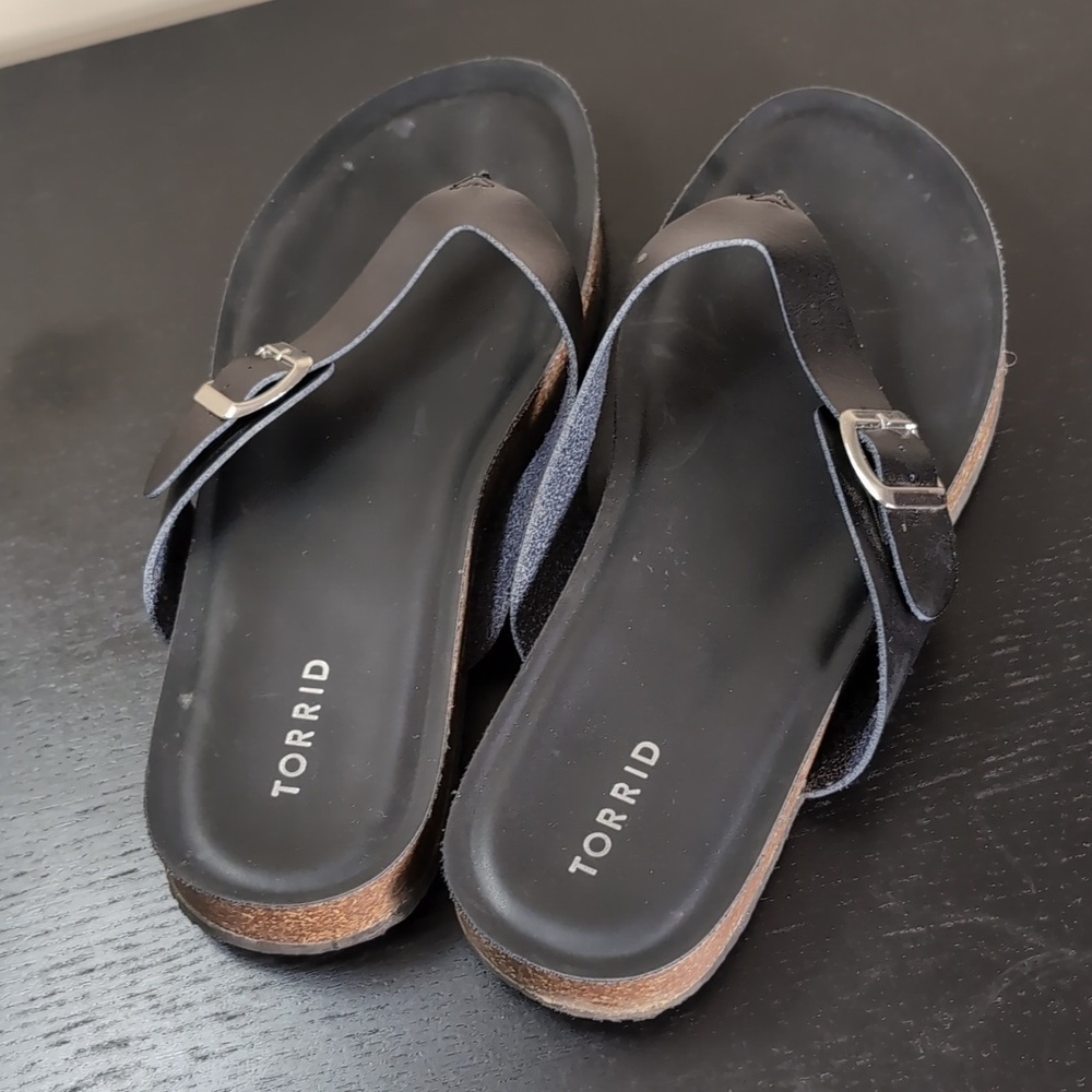 Torrid Sandals Faux leather Size 11.5 women's Extra wide